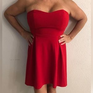 Red Dress size L social couture